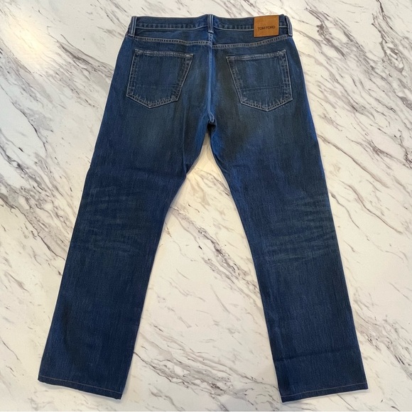 Tom Ford Indigo Straight Leg Jeans - Picture 12 of 13